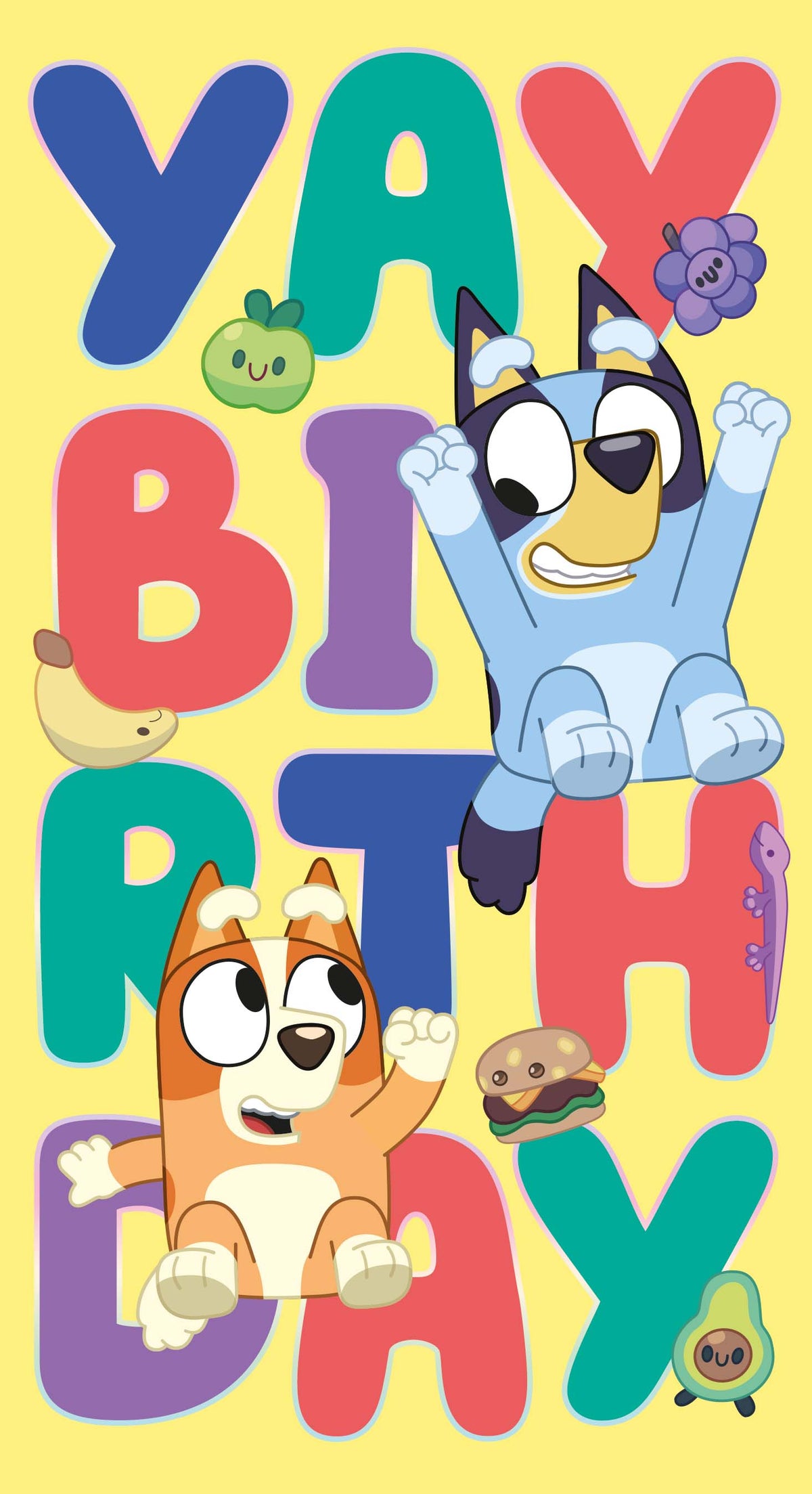 Bluey “Yay Birthday” Greeting Card – Official Kids’ Birthday Card