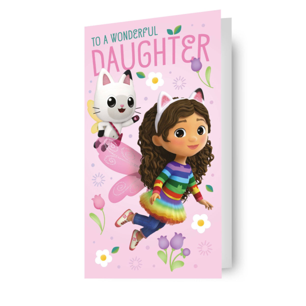 Gabby’s Dollhouse “To a Wonderful Daughter” Birthday Card – Official DreamWorks Design