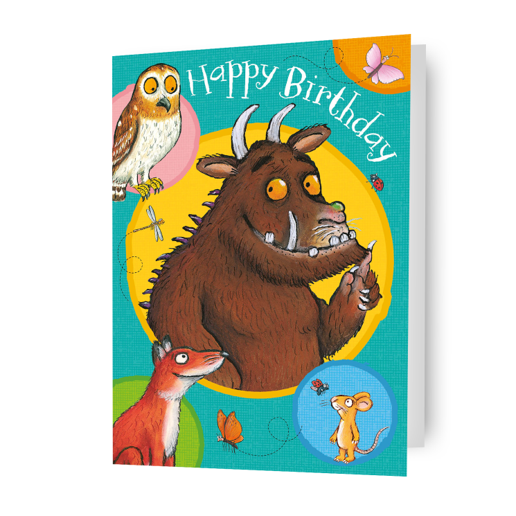The Gruffalo “Happy Birthday” Greeting Card – Official Children’s Birthday Card
