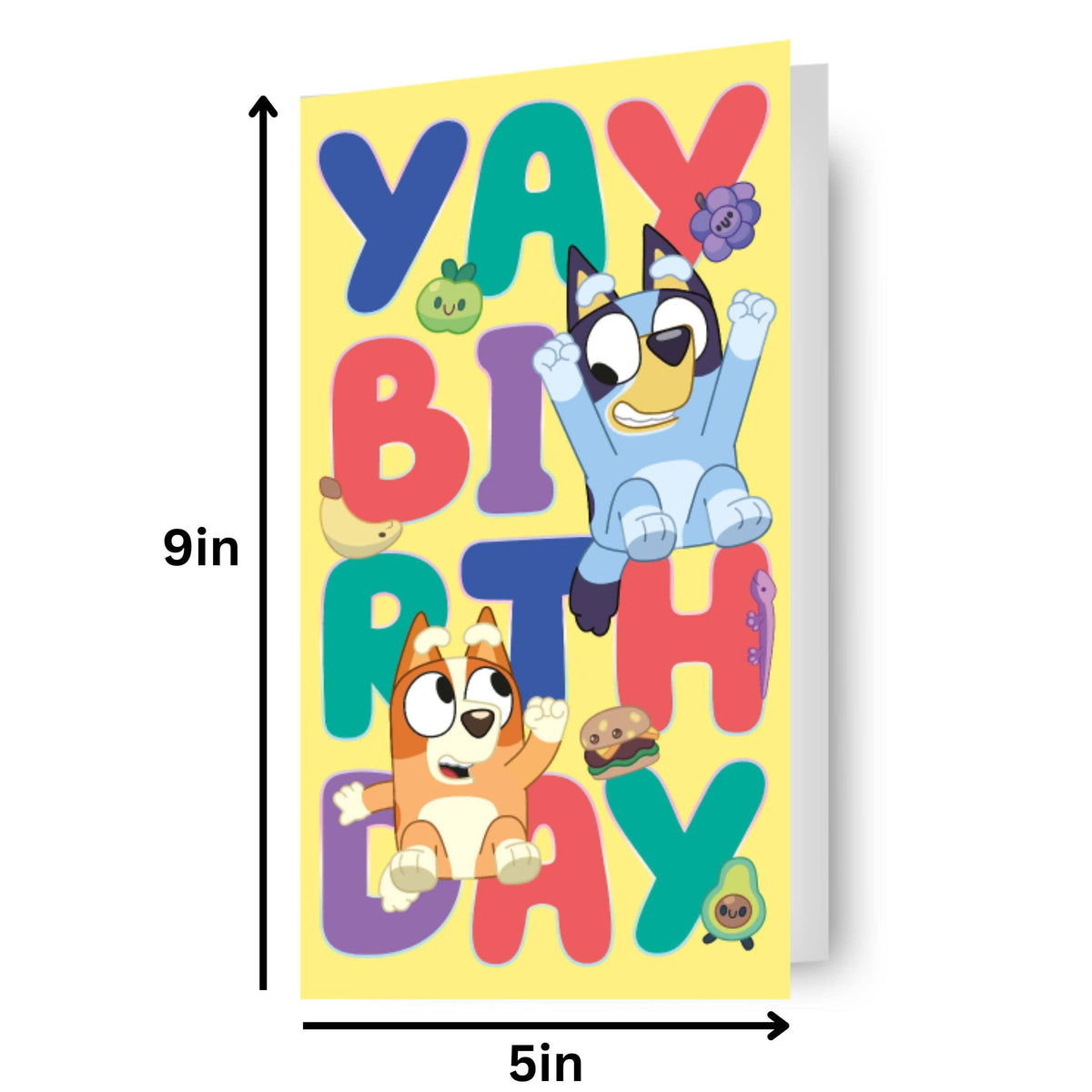 Bluey “Yay Birthday” Greeting Card – Official Kids’ Birthday Card