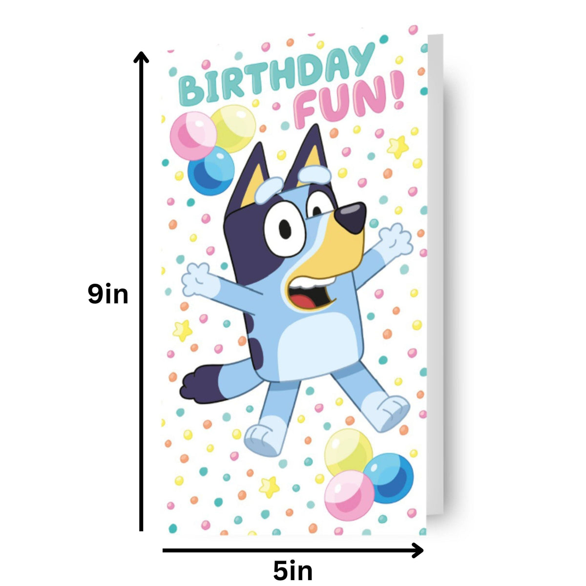 Bluey “Birthday Fun!” Card – Official CBeebies Design