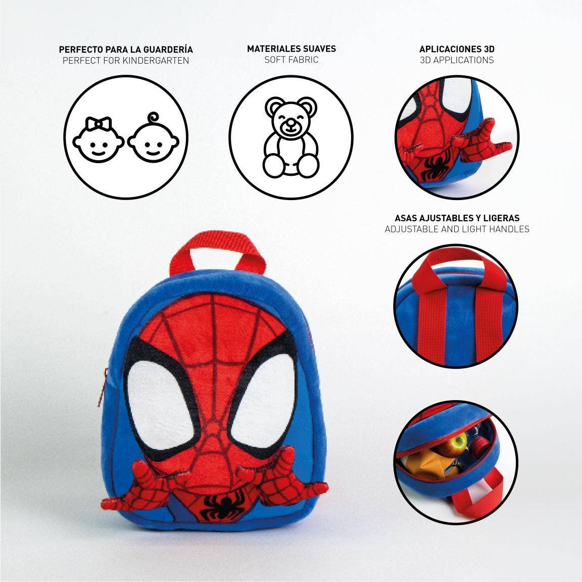 Spidey Plush Character Supreme Collection Nursery Backpack