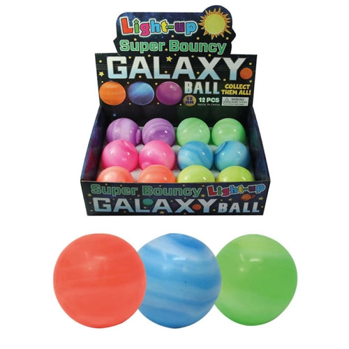 Light Up Super Bouncy Galaxy Ball