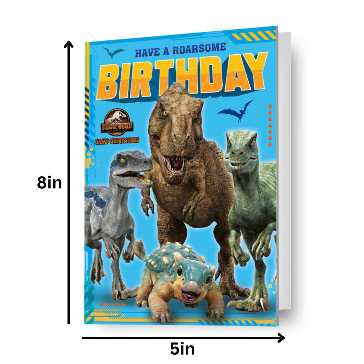 Jurassic World “Roarsome Birthday” Card – Official Universal Design