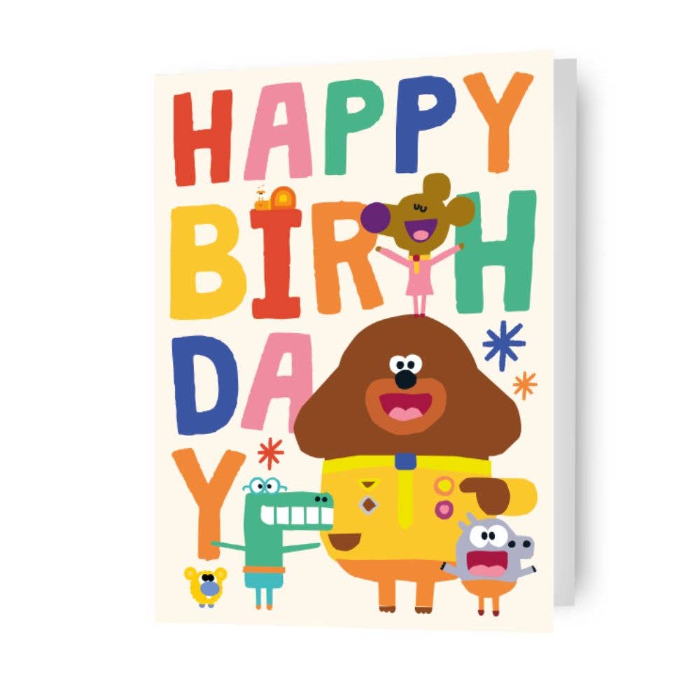 Hey Duggee “Happy Birthday” Card – Official CBeebies Design