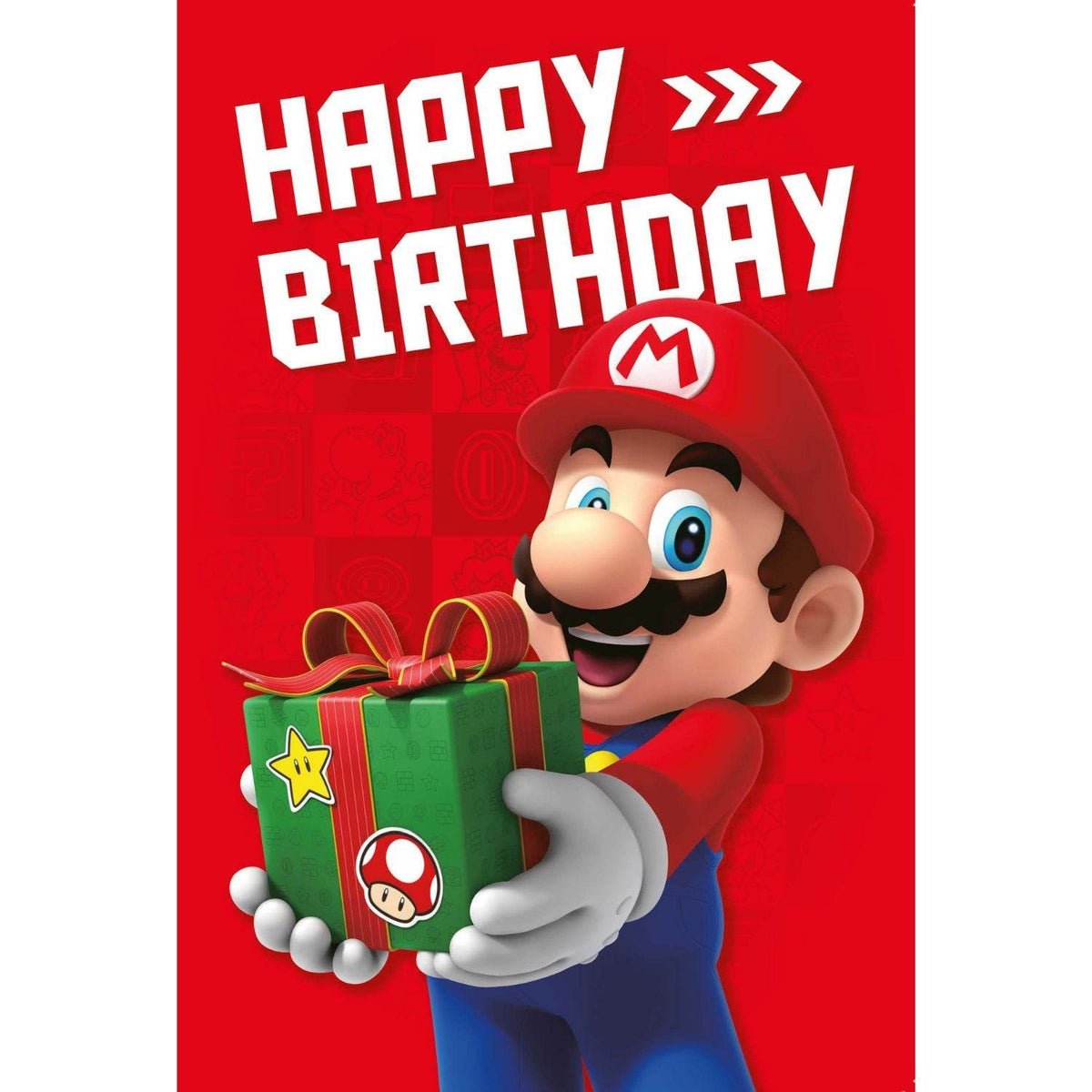 Super Mario “Happy Birthday” Card – Fun Gamer Design