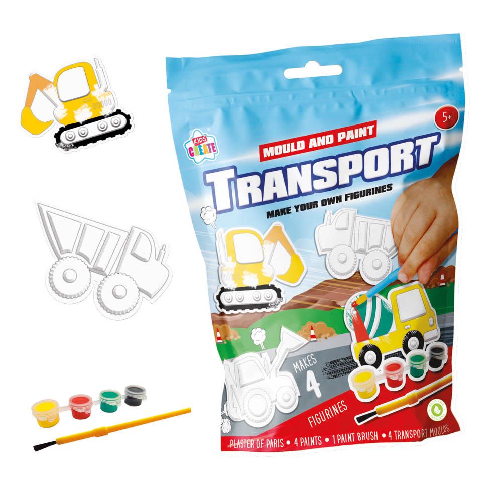 Mould And Paint Your Own Transport Figurines