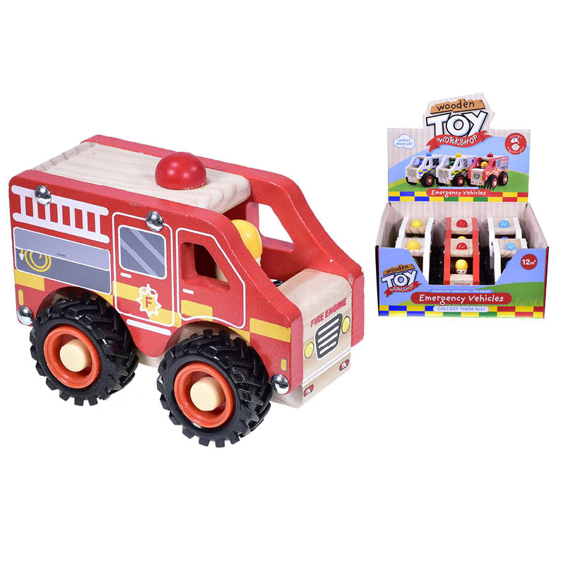 Chunky Wooden Emergency Vehicles