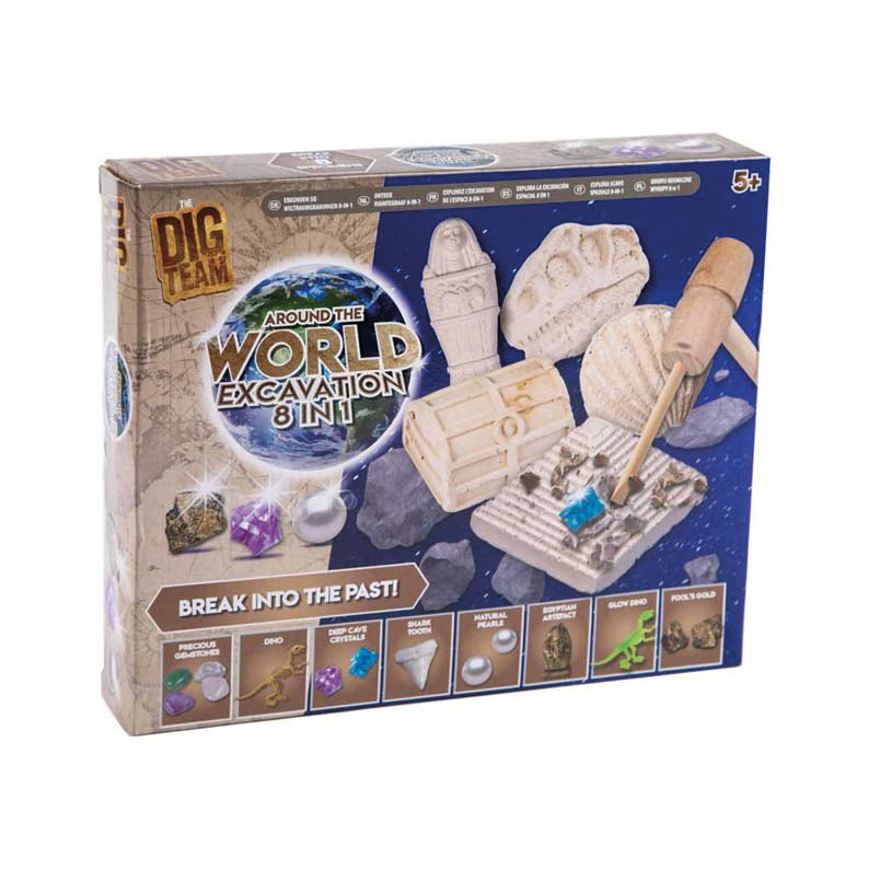 Around The World 8 in 1 Excavation Dig Set